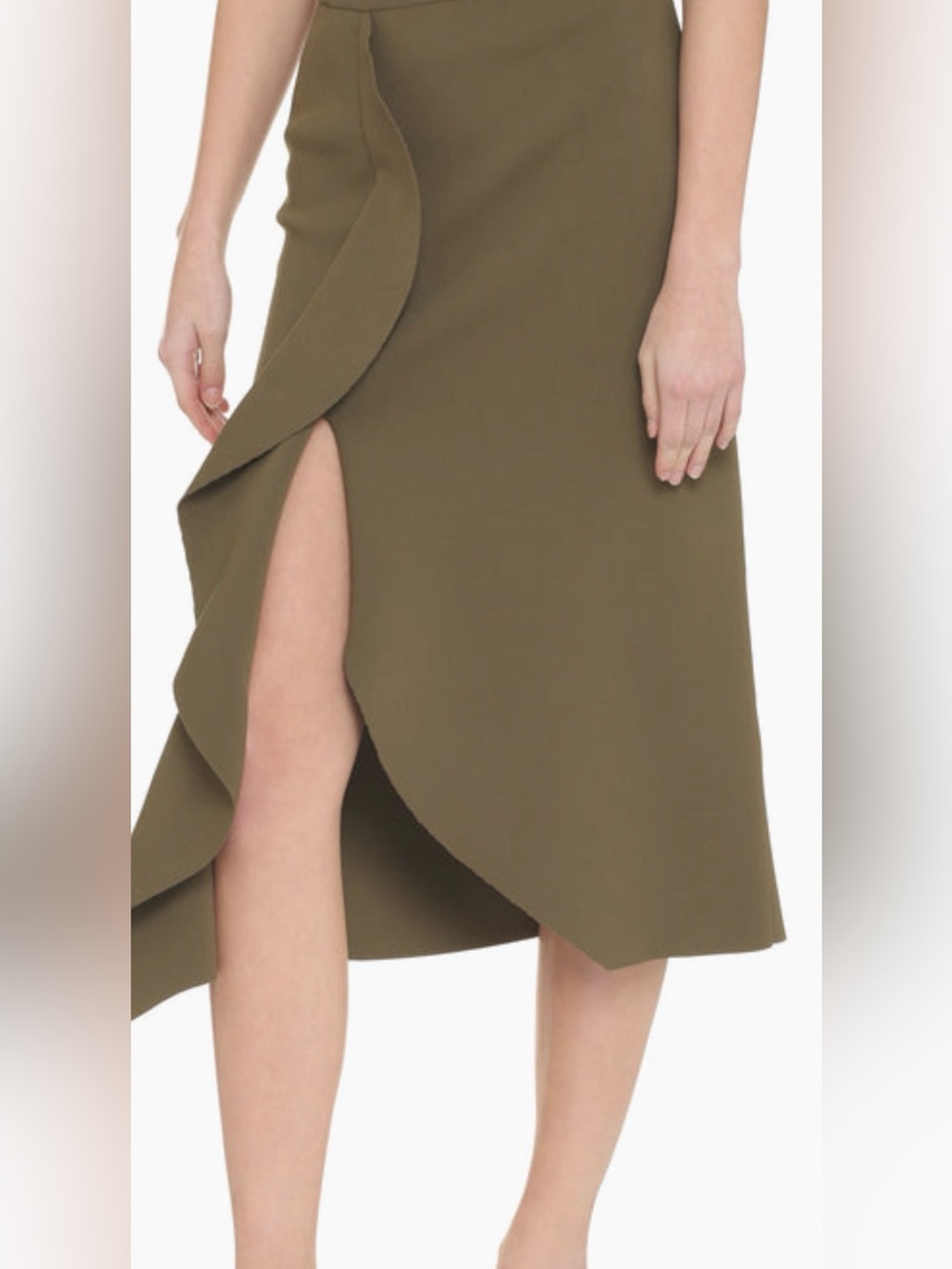 Alexander McQueen Olive Green Midi Skirt - Women